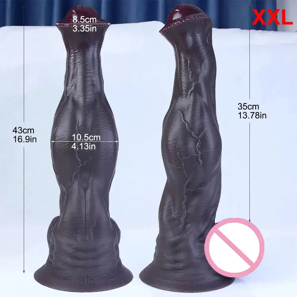 Super Huge Horse Dildo Strong Muscular Male Animal Big Penis Sex Toy Suction Cup for Female G-spot Stimulation Anal Masturbation by Dropshipman