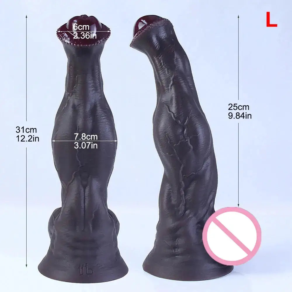 Super Huge Horse Dildo Strong Muscular Male Animal Big Penis Sex Toy Suction Cup for Female G-spot Stimulation Anal Masturbation by Dropshipman