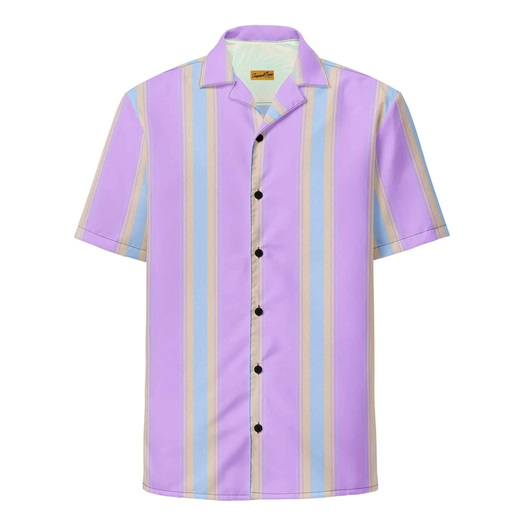 Tropical Aristocracy Performance Button Down Shirt from Brinks Island Collection by SHOPEZRA L.L.C., with vibrant tropical print.