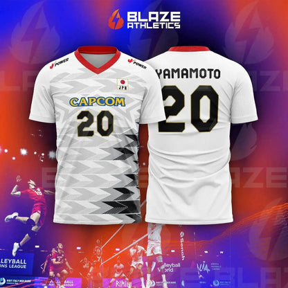 Japan National Volleyball Team Yuji Nishida No.1 Jersey Men Women Breathable Quick Dry Sports T-Shirt by Dropshipman