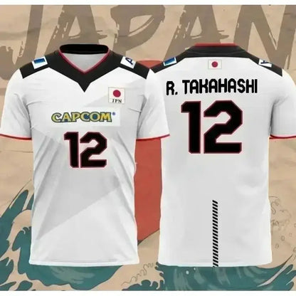 Japan National Volleyball Team Yuji Nishida No.1 Jersey Men Women Breathable Quick Dry Sports T-Shirt by Dropshipman