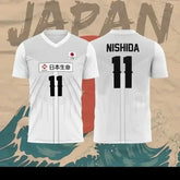 Japan National Volleyball Team Yuji Nishida No.1 Jersey Men Women Breathable Quick Dry Sports T-Shirt SHOPEZRA L.L.C.