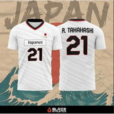 Japan National Volleyball Team Yuji Nishida No.1 Jersey Men Women Breathable Quick Dry Sports T-Shirt SHOPEZRA L.L.C.