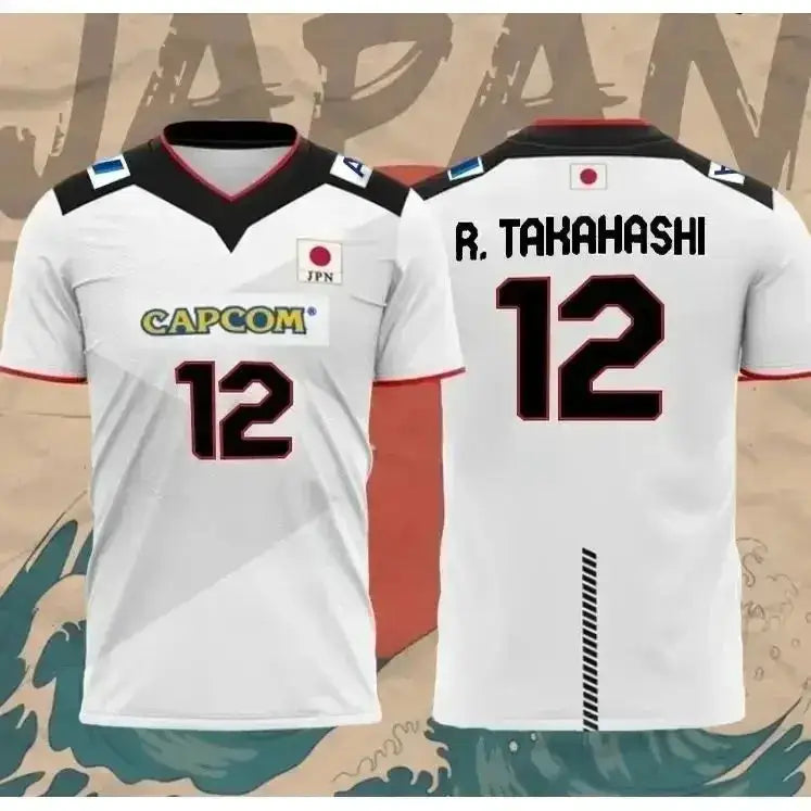 Japan National Volleyball Team Yuji Nishida No.1 Jersey Men Women Breathable Quick Dry Sports T-Shirt by Dropshipman