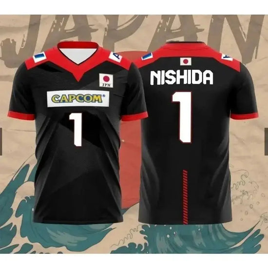 Japan National Volleyball Team Yuji Nishida No.1 Jersey Men Women Breathable Quick Dry Sports T-Shirt SHOPEZRA L.L.C.