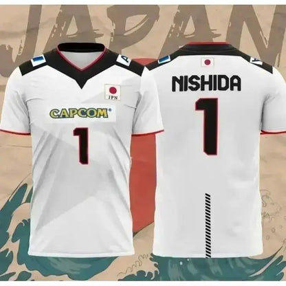 Japan National Volleyball Team Yuji Nishida No.1 Jersey Men Women Breathable Quick Dry Sports T-Shirt by Dropshipman
