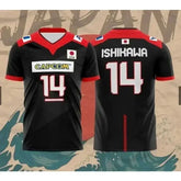 Japan National Volleyball Team Yuji Nishida No.1 Jersey Men Women Breathable Quick Dry Sports T-Shirt SHOPEZRA L.L.C.