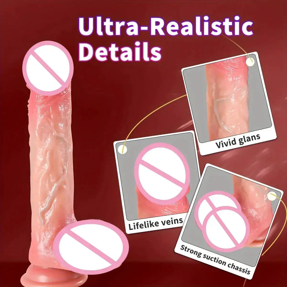 Super Realistic Dildo Waterproof Silicone Adult Sex Toys Anal Butt Plug Vagina Massager Masturbators Penis Penetration Cock Dick by Dropshipman