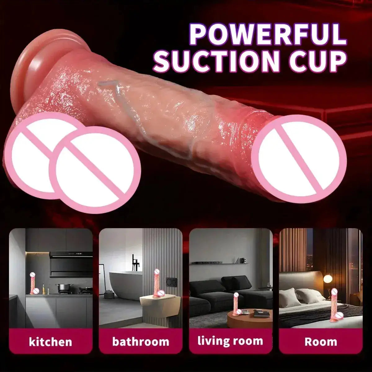 Super Realistic Dildo Waterproof Silicone Adult Sex Toys Anal Butt Plug Vagina Massager Masturbators Penis Penetration Cock Dick by Dropshipman