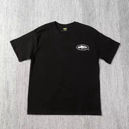 2026 Summer New Small Boat Printed Short Sleeve T-shirt Loose Round Neck Breathable Half Sleeve Casual Fashion Trend Brand by Dropshipman