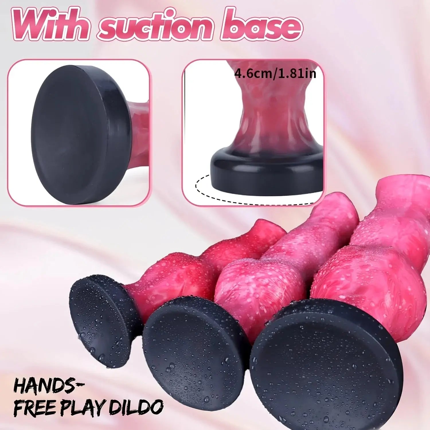 SHOPEZRA L.L.C. dog knot dildo anal plug with box, animal penis shape, prostate G-spot massager, for anal penetration, adult sex toy