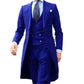 Royal Blue Long Tail Coat 3 Piece Gentleman Man Suit Smoking Da Sposo Moda Maschile Per Giacca Da Ballo Da Sposa Gilet Con SHOPEZRA L.L.C.