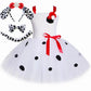 Dalmatian Costume Kids Cute Flowers Spotted Dog Tutu Dress Toddler Girls Halloween Festival Party Animal Puppy Dress Up Outfits SHOPEZRA L.L.C.