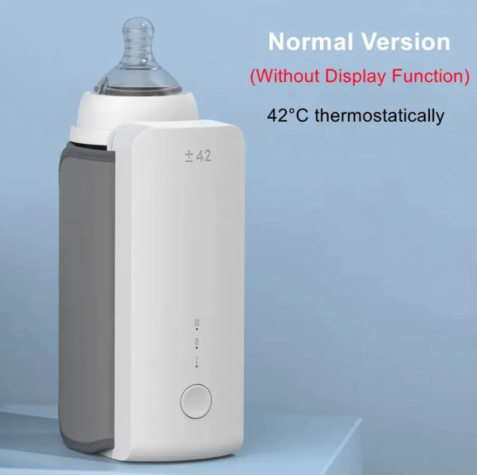 Portable wireless baby bottle warmer by SHOPEZRA L.L.C., compact device for warming baby bottles on the go.