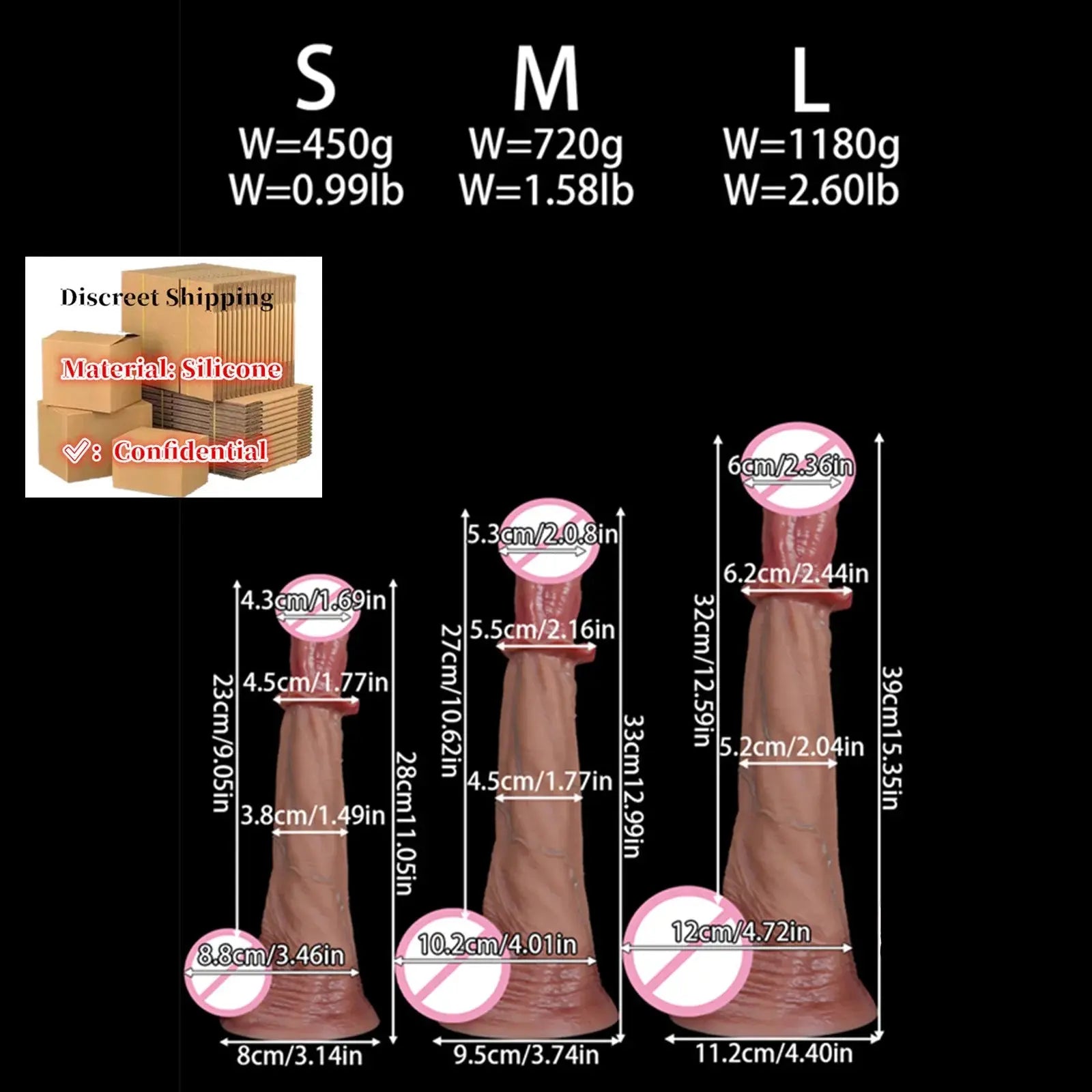 Realistic 54cm long horse-shaped silicone dildo with large, soft penis design, suitable for anal play and adult pleasure.