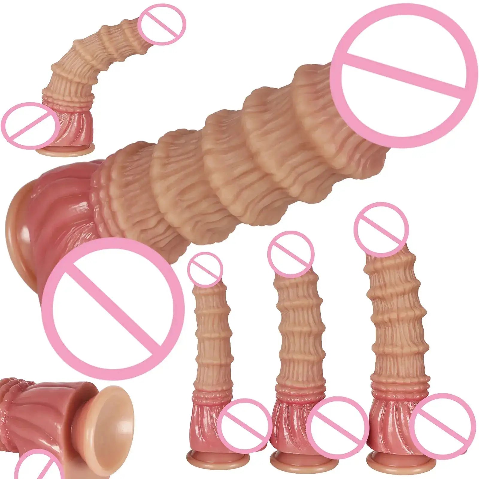 NEW Huge Monster Dildo Nodule Vagina Stimulate Penetration Anal Butt Plug G-Spot Masturbation Dick Sexy Adult Sex Toys For Women by Dropshipman
