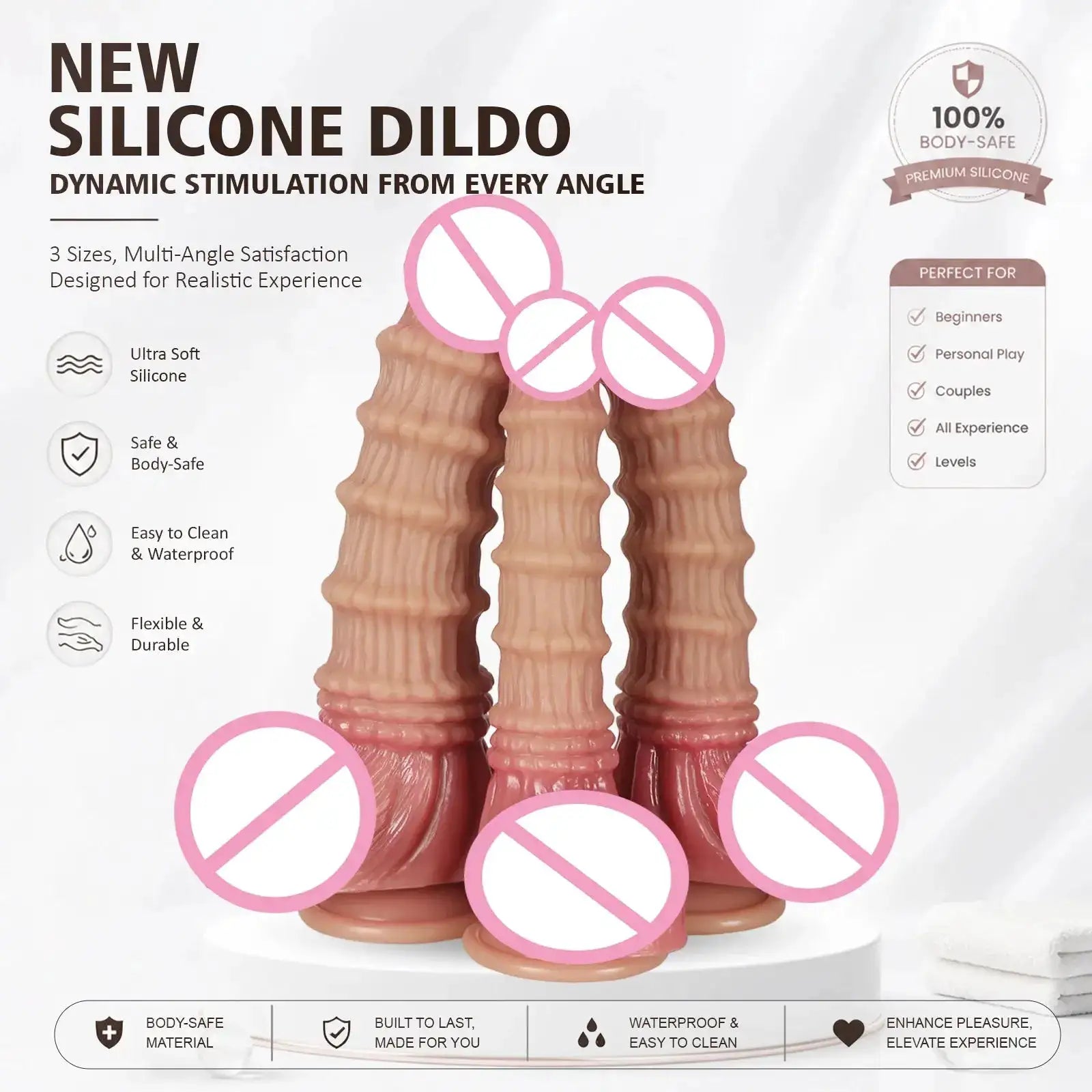 NEW Huge Monster Dildo Nodule Vagina Stimulate Penetration Anal Butt Plug G-Spot Masturbation Dick Sexy Adult Sex Toys For Women by Dropshipman
