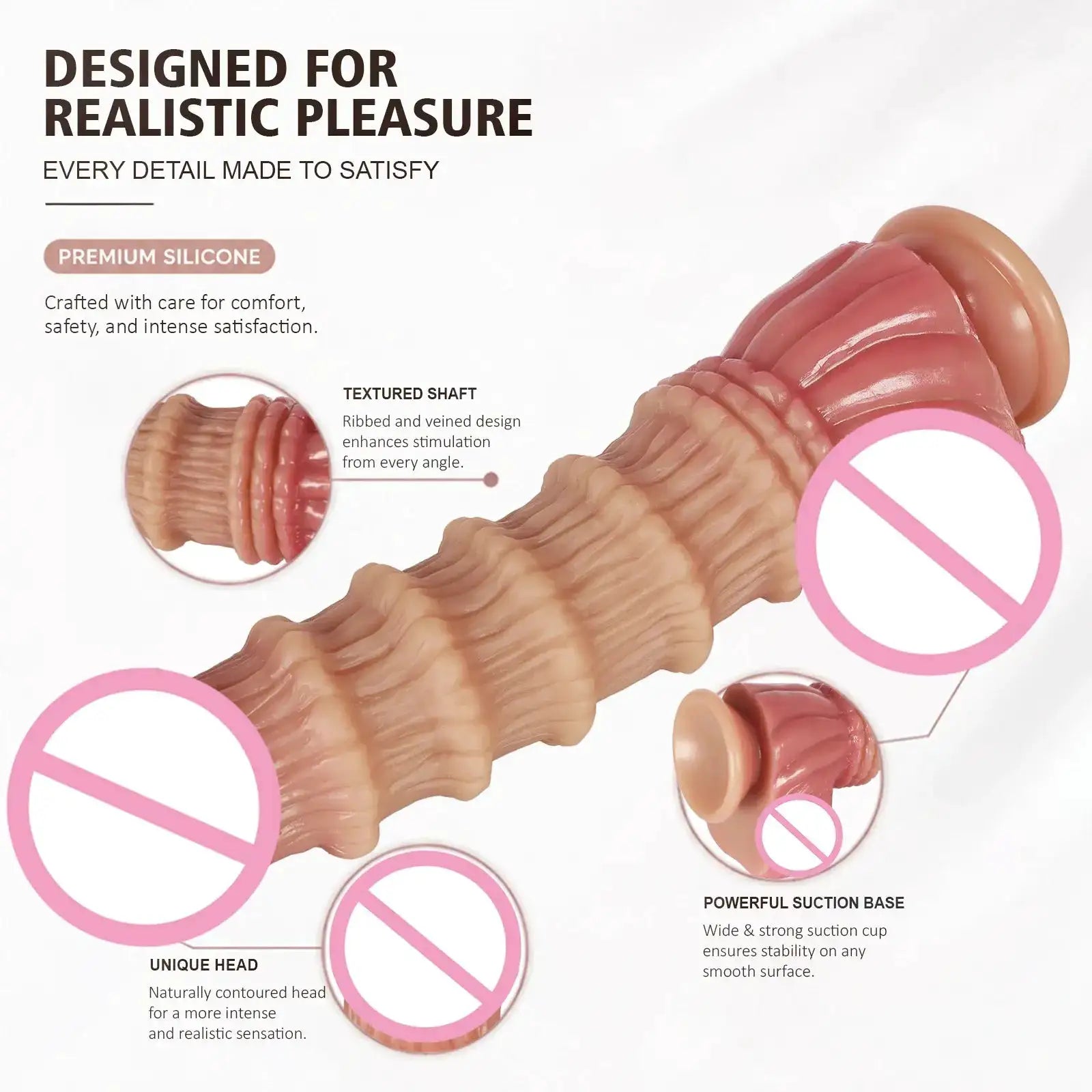 NEW Huge Monster Dildo Nodule Vagina Stimulate Penetration Anal Butt Plug G-Spot Masturbation Dick Sexy Adult Sex Toys For Women by Dropshipman