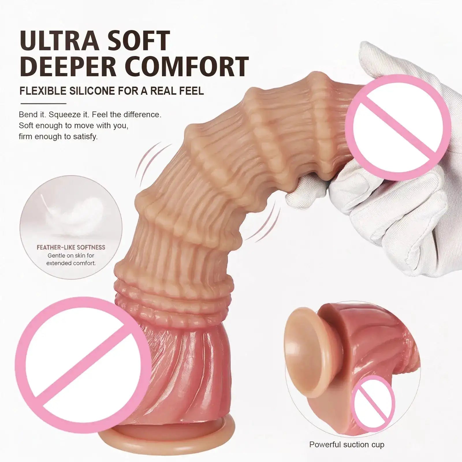 NEW Huge Monster Dildo Nodule Vagina Stimulate Penetration Anal Butt Plug G-Spot Masturbation Dick Sexy Adult Sex Toys For Women by Dropshipman