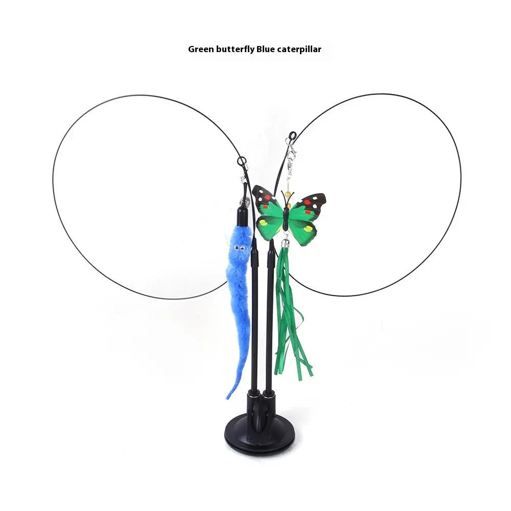 Cat Sucker Teaser Toy by SHOPEZRA L.L.C., featuring a single stem flower design for playful feline entertainment.