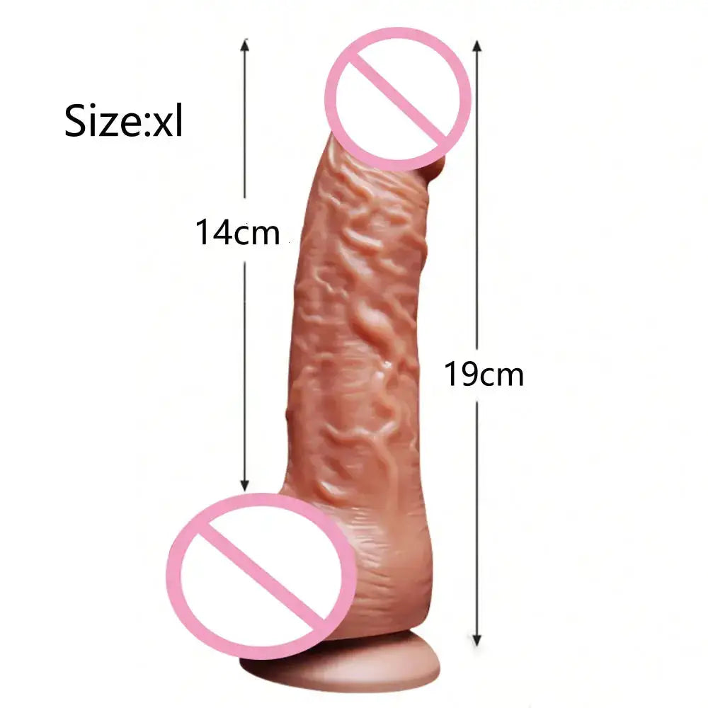 Realistic and Soft Dildo, G-Spot Anal Stimulation, Adult Sex Toy Suitable for Both Men and Women, Big and Thick Dick Happy Dildo by Dropshipman