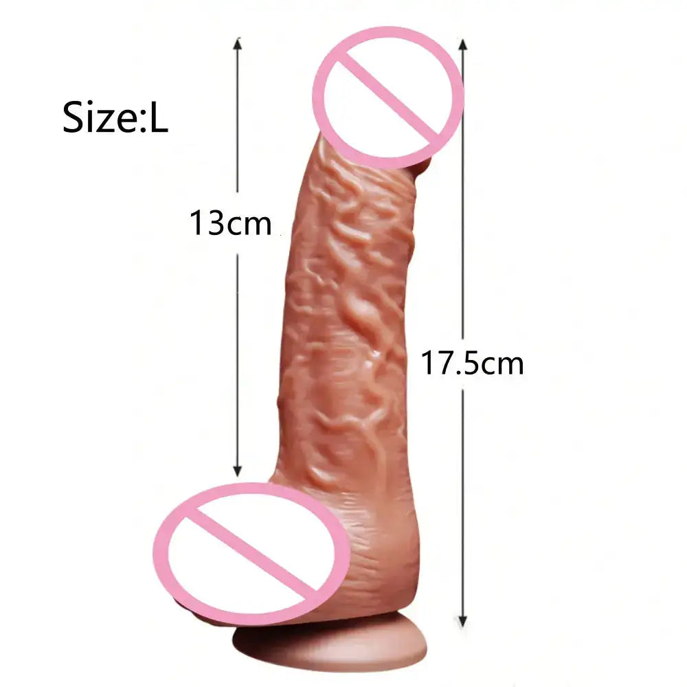 Realistic and Soft Dildo, G-Spot Anal Stimulation, Adult Sex Toy Suitable for Both Men and Women, Big and Thick Dick Happy Dildo by Dropshipman