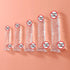 Mini clear silicone dildo by SHOPEZRA L.L.C., small, transparent, flexible adult toy with realistic design.