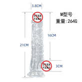 Mini clear silicone dildo from SHOPEZRA L.L.C. showcasing its compact, smooth, and flexible design for intimate use.