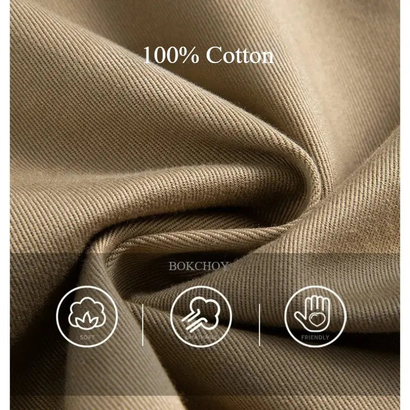 Men's casual straight trousers in soft cotton, lightweight linen fabric, from SHOPEZRA L.L.C., perfect for spring and summer.