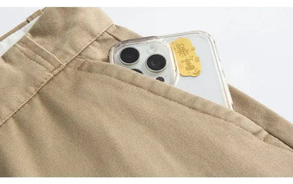 2026 Spring Summer New 100% Cotton Casual Straight Trousers for Men Clothing Soft Comfort Linen Male Pants LX6032 by Dropshipman