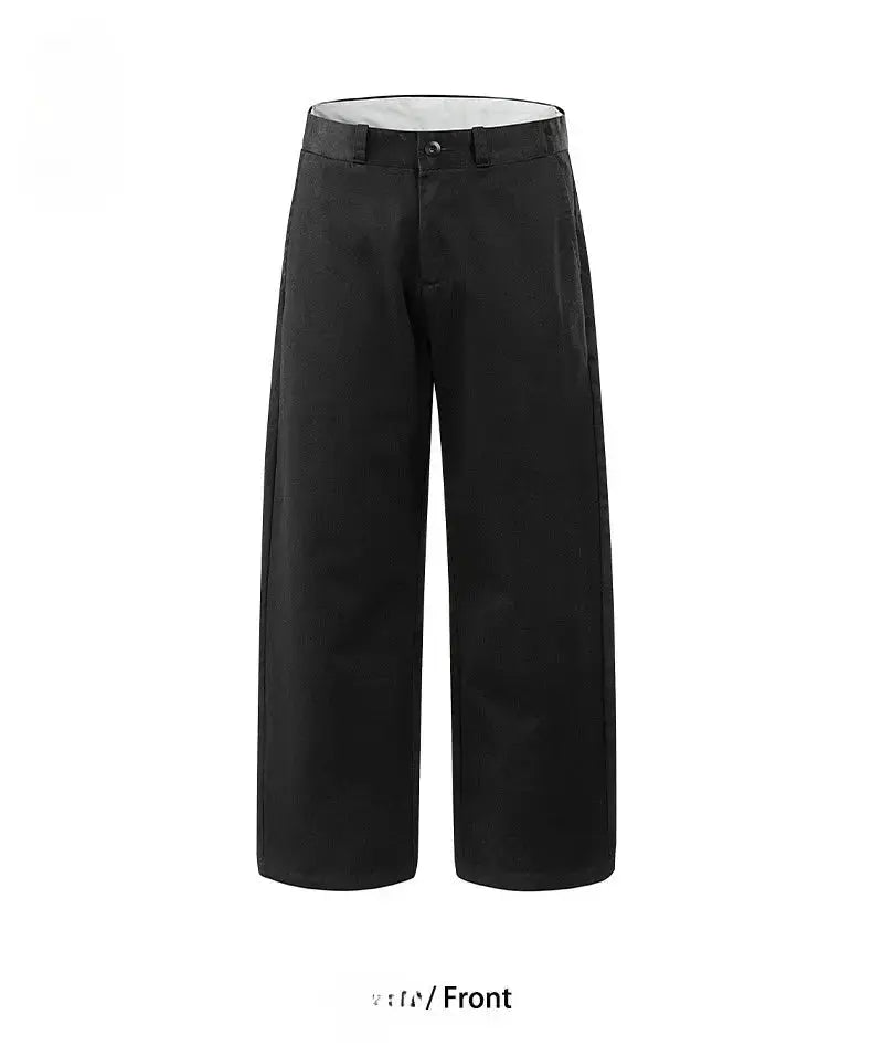 2026 Spring Summer New 100% Cotton Casual Straight Trousers for Men Clothing Soft Comfort Linen Male Pants LX6032 by Dropshipman