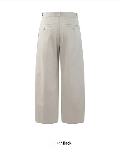 2026 Spring Summer New 100% Cotton Casual Straight Trousers for Men Clothing Soft Comfort Linen Male Pants LX6032 by Dropshipman