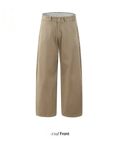 2026 Spring Summer New 100% Cotton Casual Straight Trousers for Men Clothing Soft Comfort Linen Male Pants LX6032 by Dropshipman