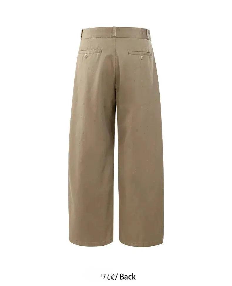 2026 Spring Summer New 100% Cotton Casual Straight Trousers for Men Clothing Soft Comfort Linen Male Pants LX6032 by Dropshipman