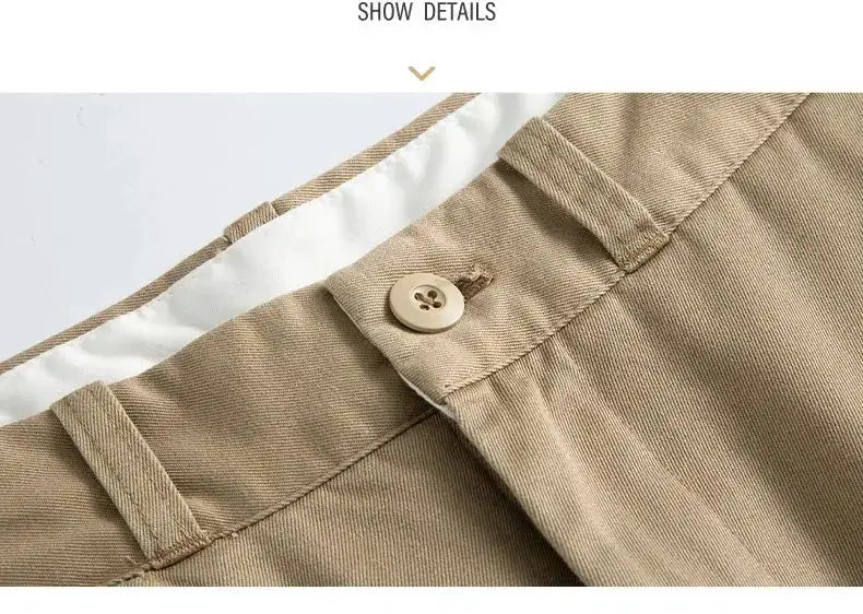 2026 Spring Summer New 100% Cotton Casual Straight Trousers for Men Clothing Soft Comfort Linen Male Pants LX6032 by Dropshipman