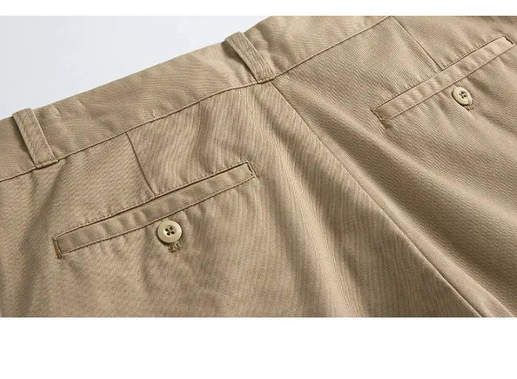2026 Spring Summer New 100% Cotton Casual Straight Trousers for Men Clothing Soft Comfort Linen Male Pants LX6032 SHOPEZRA L.L.C.
