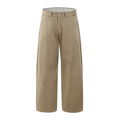 2026 Spring Summer New 100% Cotton Casual Straight Trousers for Men Clothing Soft Comfort Linen Male Pants LX6032 by Dropshipman