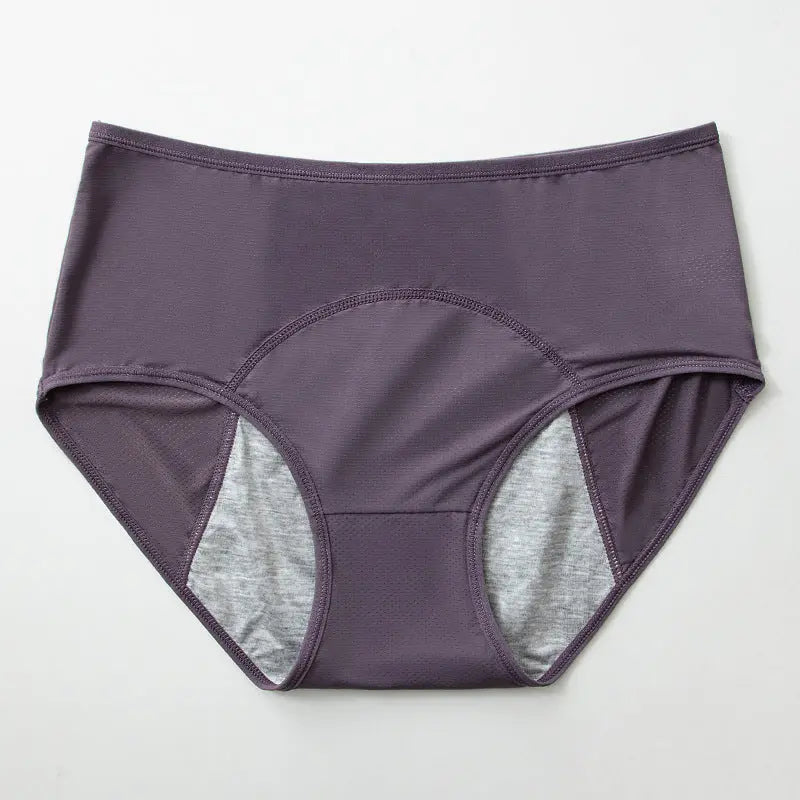 Plus-size leak-proof menstrual panties for women in skin color, 40-150kg, designed for menstrual period comfort and protection.
