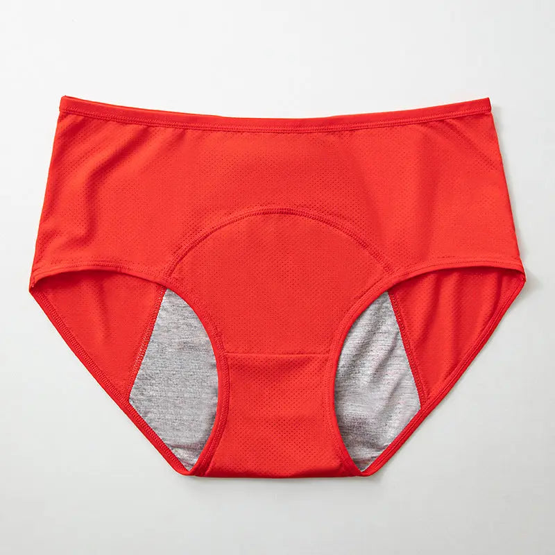 Skin-colored plus-size menstrual panties by SHOPEZRA L.L.C. in 40-150kg, leak-proof sanitary underwear for women during menstruation.