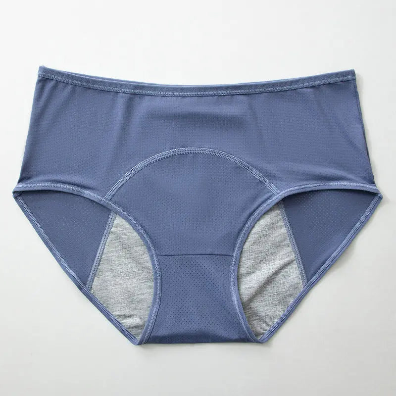 Plus-size leak-proof menstrual panties for women, skin-tone, 40-150kg, comfortable sanitary underwear by SHOPEZRA L.L.C.