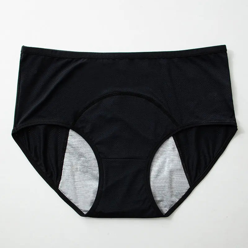 Plus-size leak-proof menstrual panties for women in skin color, 40-150kg, by SHOPEZRA L.L.C., designed for menstrual period comfort.
