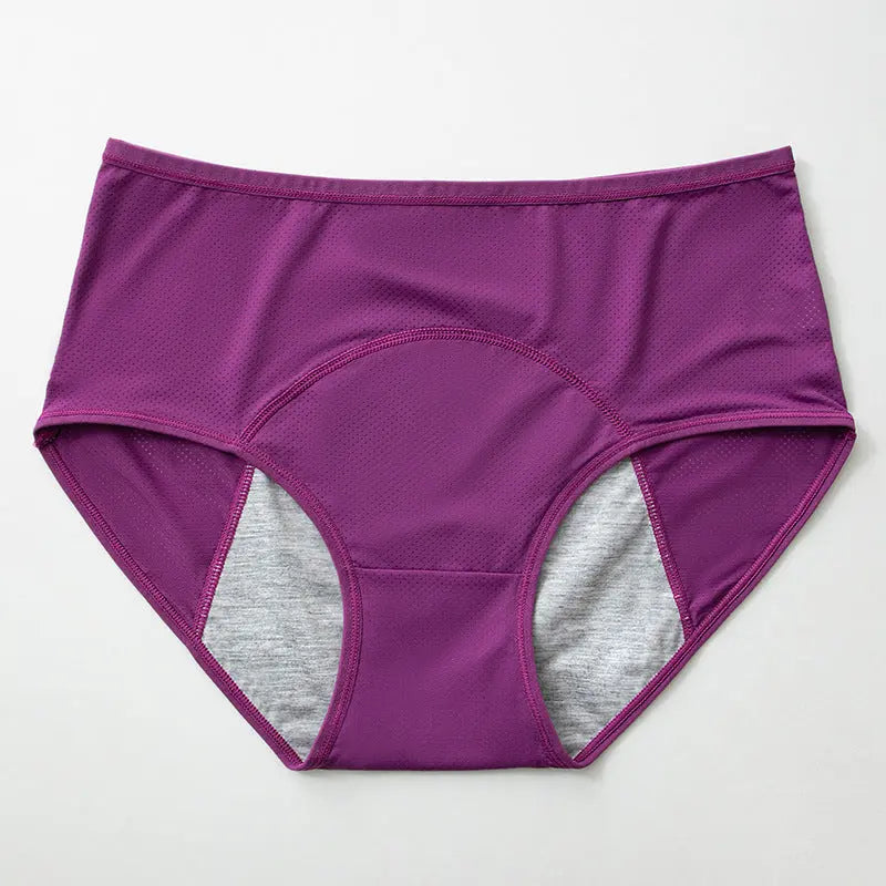 Plus-size leak-proof menstrual panties for women, SHOPEZRA L.L.C., skin color, 40-150kg, comfortable sanitary underwear for periods