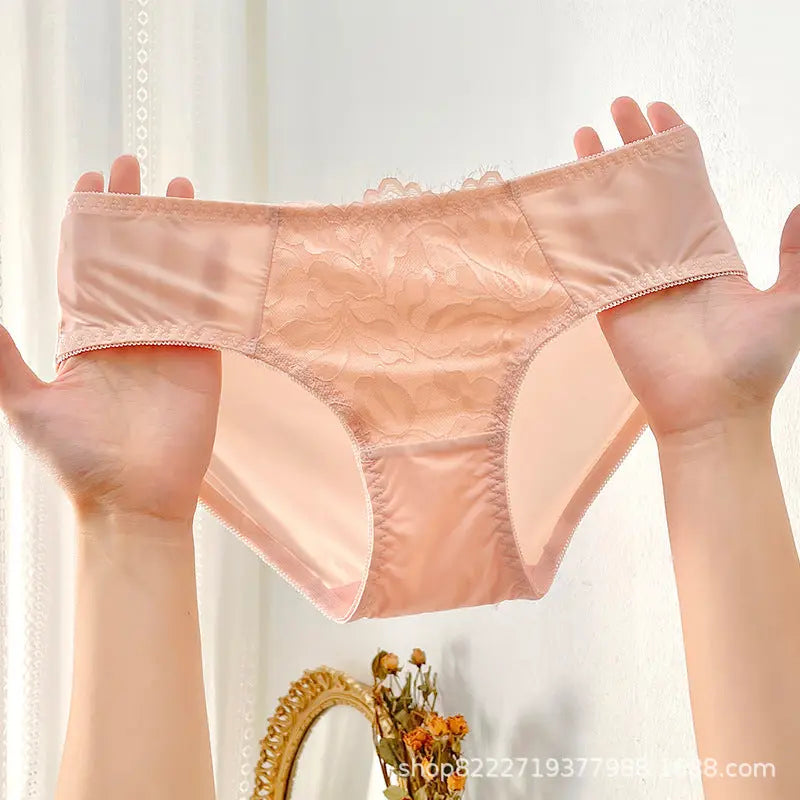 Naked feeling series ~ soft girly wind underwear waist ice silk breathable quick-drying ultra-thin summer new underwear for women SHOPEZRA L.L.C.