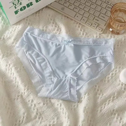 New Cream Girl Underwear Solid Color Seamless Quick-Drying Lace Sexy Ultra-Thin Summer High-End Thin Mask Shorts SHOPEZRA L.L.C.
