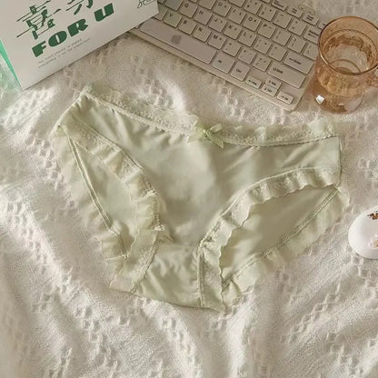 New Cream Girl Underwear Solid Color Seamless Quick-Drying Lace Sexy Ultra-Thin Summer High-End Thin Mask Shorts SHOPEZRA L.L.C.