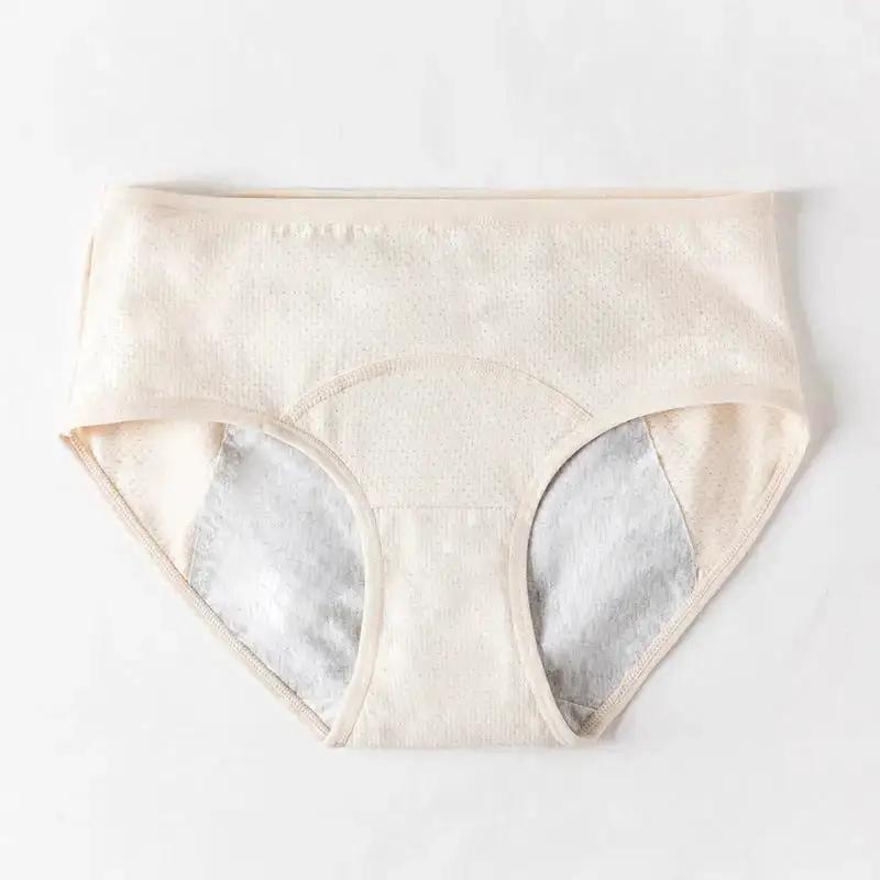 Mid-waist cotton underwear women&