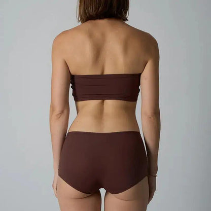 Underwear Set Tube Top Tube Top Strapless One-Piece Nylon Nude Seamless Bottoming Underwear for Women by Dropshipman