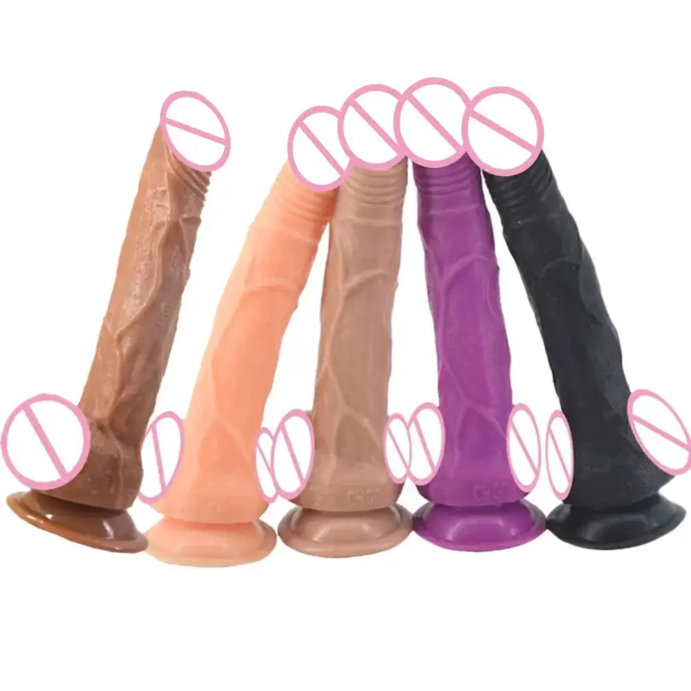 QKKQ Sex Store 25cm Long Dildo Big Strong Orgasm Dick Suction Cup Dildo Realistic Flexible Penis Anal Sex Toys for Women by Dropshipman