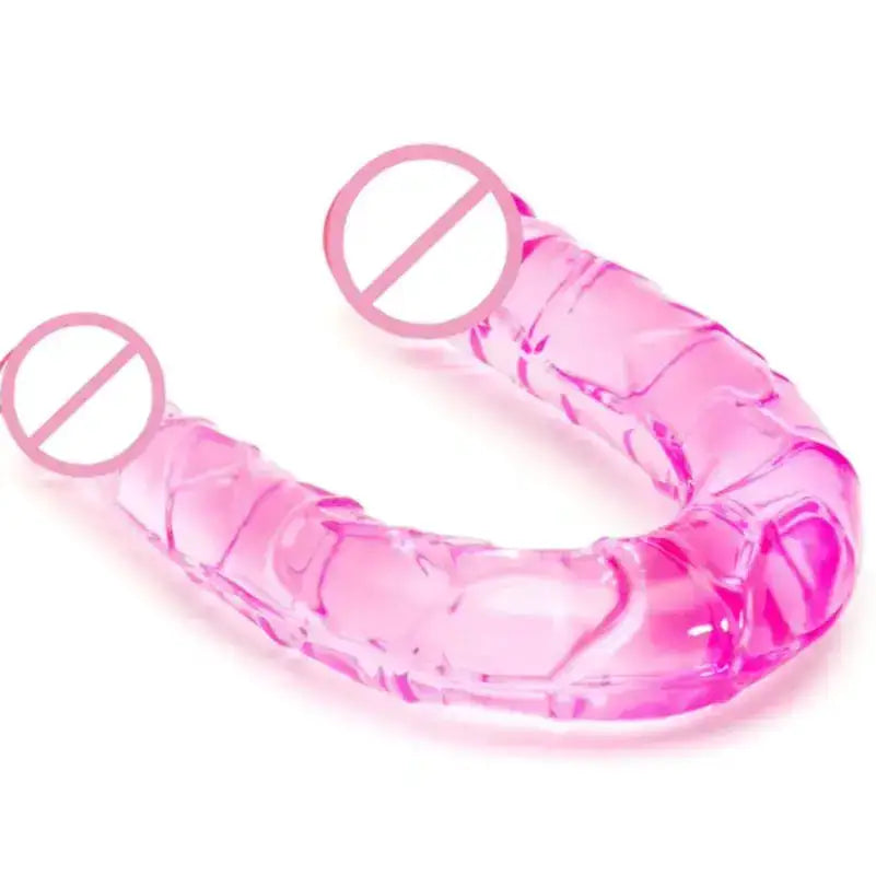 U Double Headed Realistic Dildo Ideal Adult Sex Toy for Women and Lesbians Stimulates Vagina Anus with Lifelike Texture Premium by Dropshipman