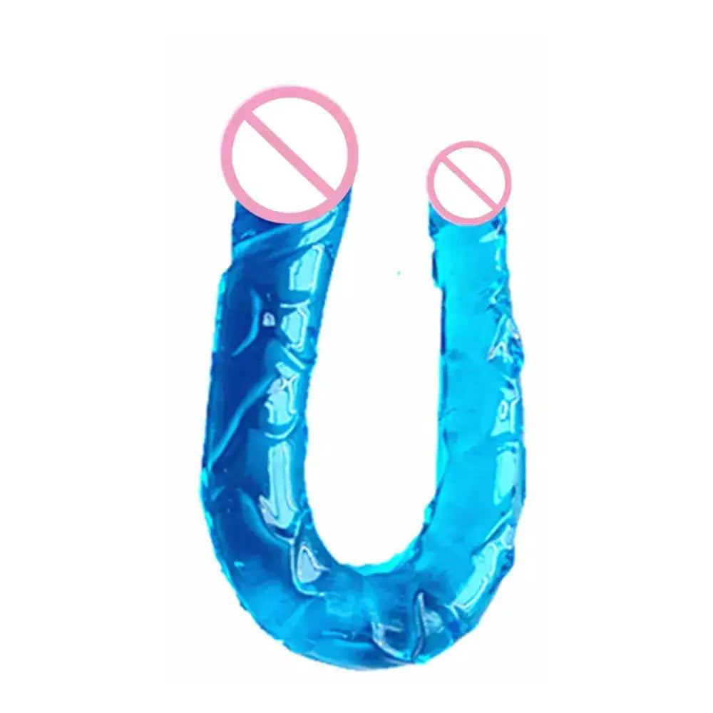 U Double Headed Realistic Dildo Ideal Adult Sex Toy for Women and Lesbians Stimulates Vagina Anus with Lifelike Texture Premium by Dropshipman
